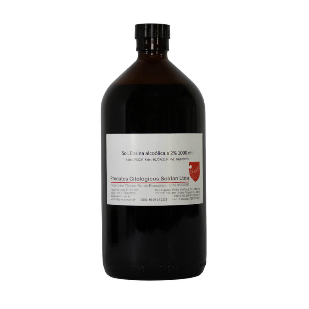 Frasco de Eosina alcoólica 2% 1 Litro da marca Procito