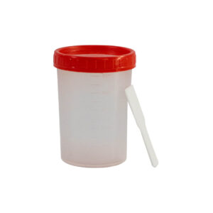Coletor universal de 50ml com 150 unidades para coleta de amostras.
