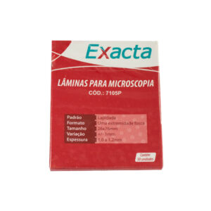 Lâmina para Microscópio Lisa Lapidada